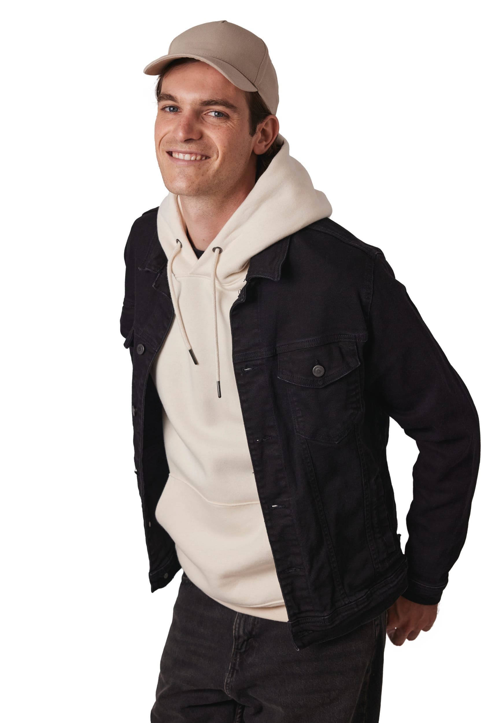 Casquette en coton et polyester recyclés K-loop tracking - 5 panneaux en situation