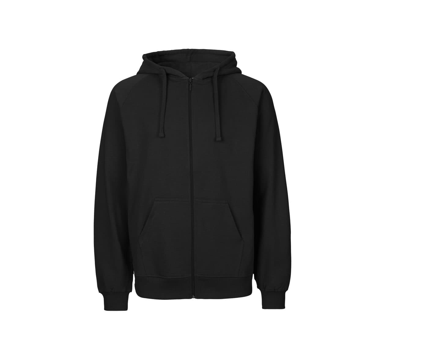 MENS HOODIE WITH ZIP coloris Noir
