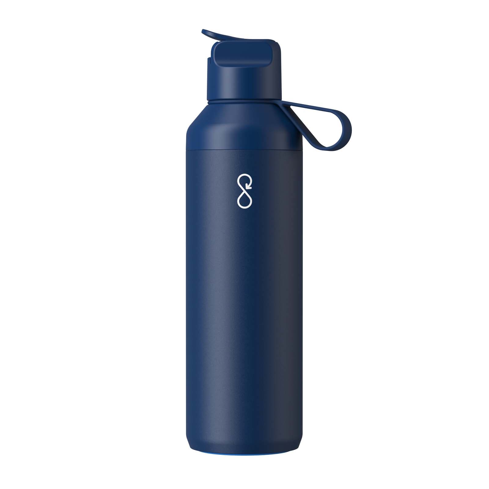 Bouteille en acier inoxydable recyclé Ocean Bottle Peak GO 710 ml coloris Bleu océan