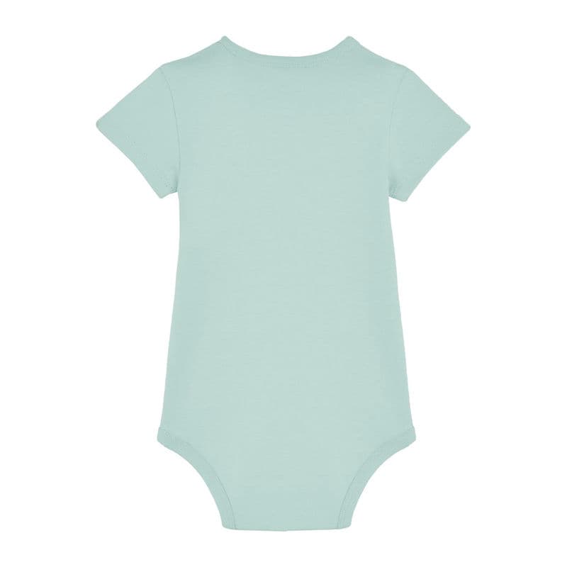 The babies' body short sleeves coloris Bleu caraïbes