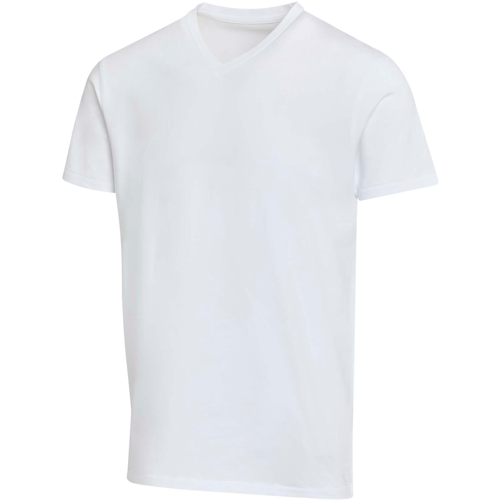 T-shirt unisexe en coton bio certifié OCS Balfour à manches courtes et col en V de 200 g/m²