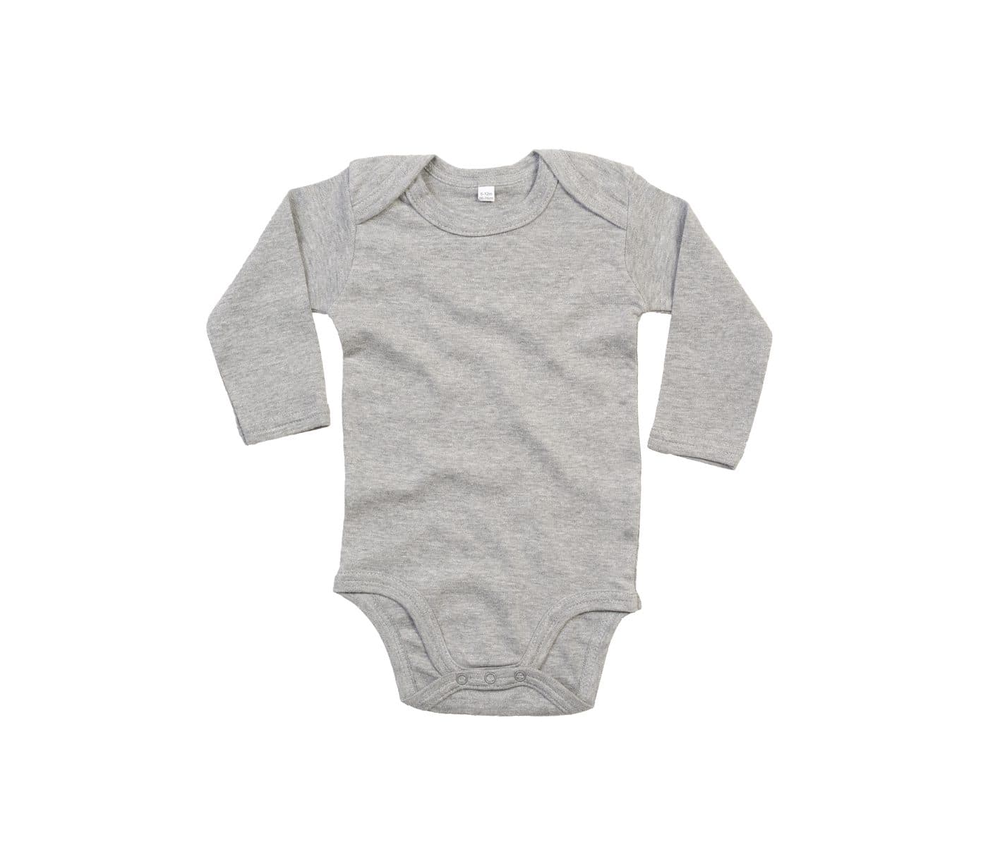 BABY LONG SLEEVE BODYSUIT coloris Gris chiné