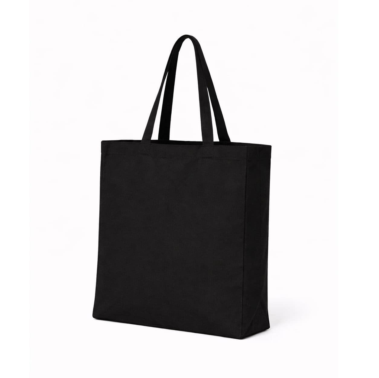 RECYCLED TOTE BAG WITH GUSSET coloris Noir