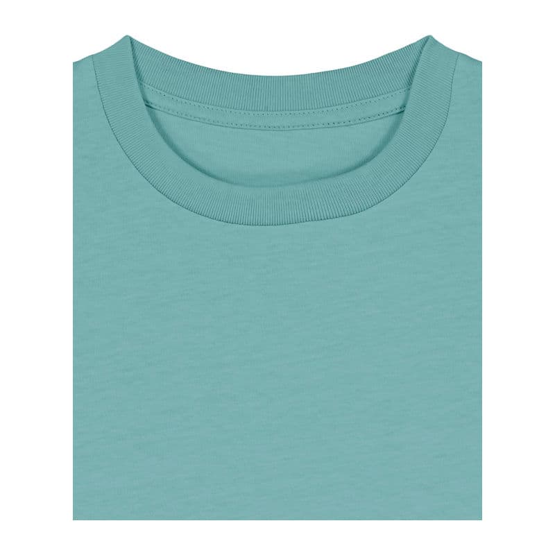 Mini Creator 2.0 kids' t-shirt coloris Bleu canard Monstera