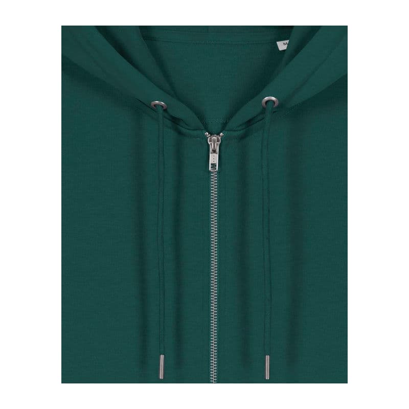Cultivator 2.0 unisex zip-thru hoodie  coloris Vert Glazed