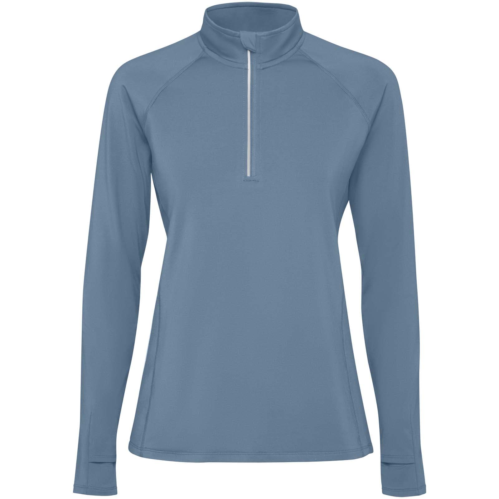 Sweatshirt de 200 g/m² Estambul à manches longues et demi-zip pour femme