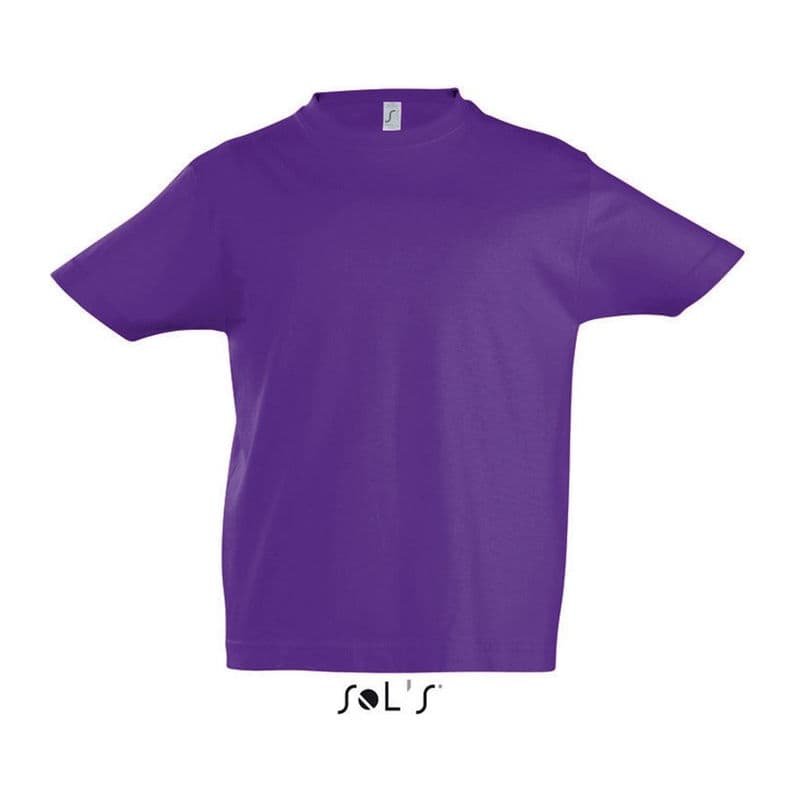 SOL'S IMPERIAL KIDS - ROUND NECK T-SHIRT coloris Violet foncé