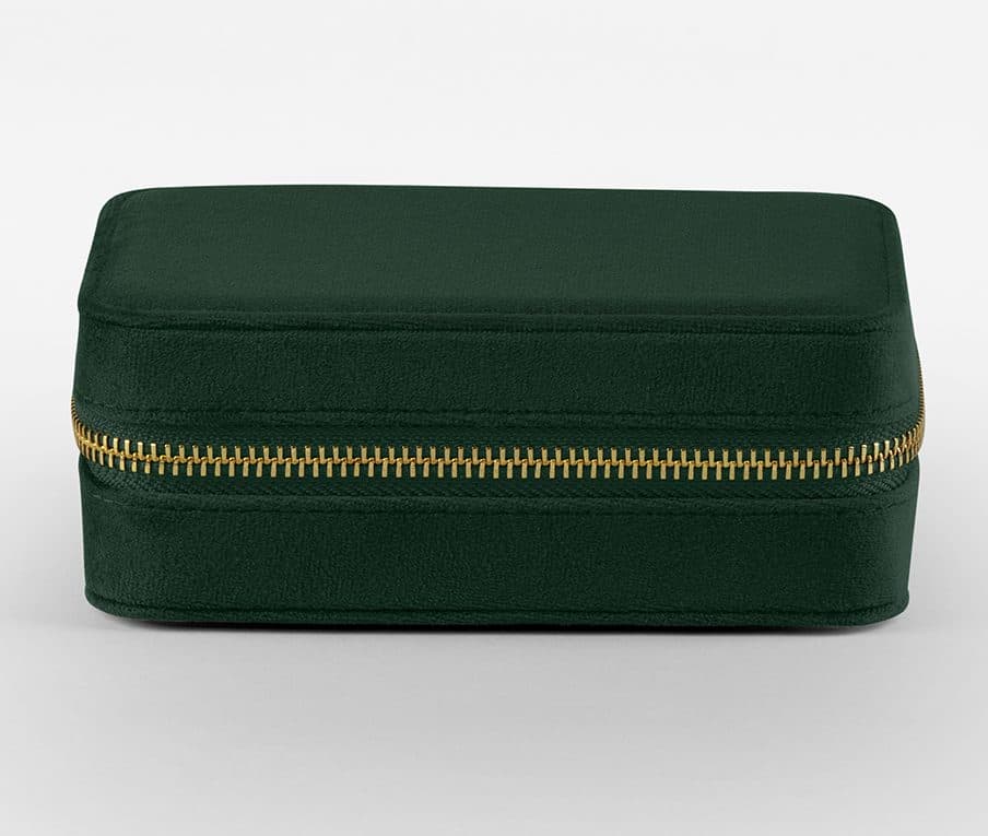 VELVET JEWELLERY CASE coloris Émeraude foncé