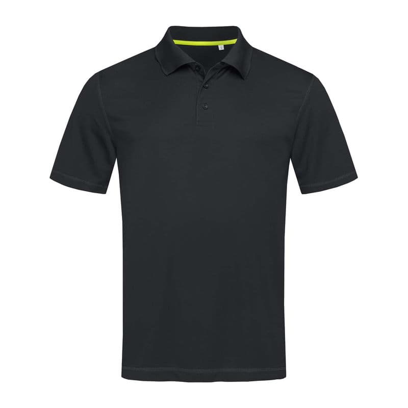 Mesh Unisex Polo coloris Noir opale