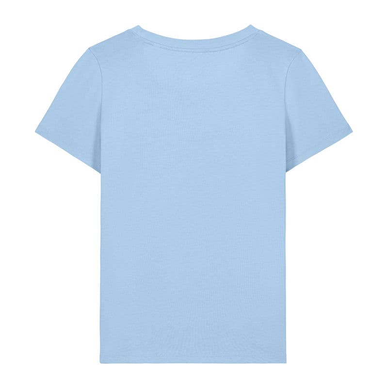 The iconic mid-light women’s fitted t-shirt coloris Bleu Soul