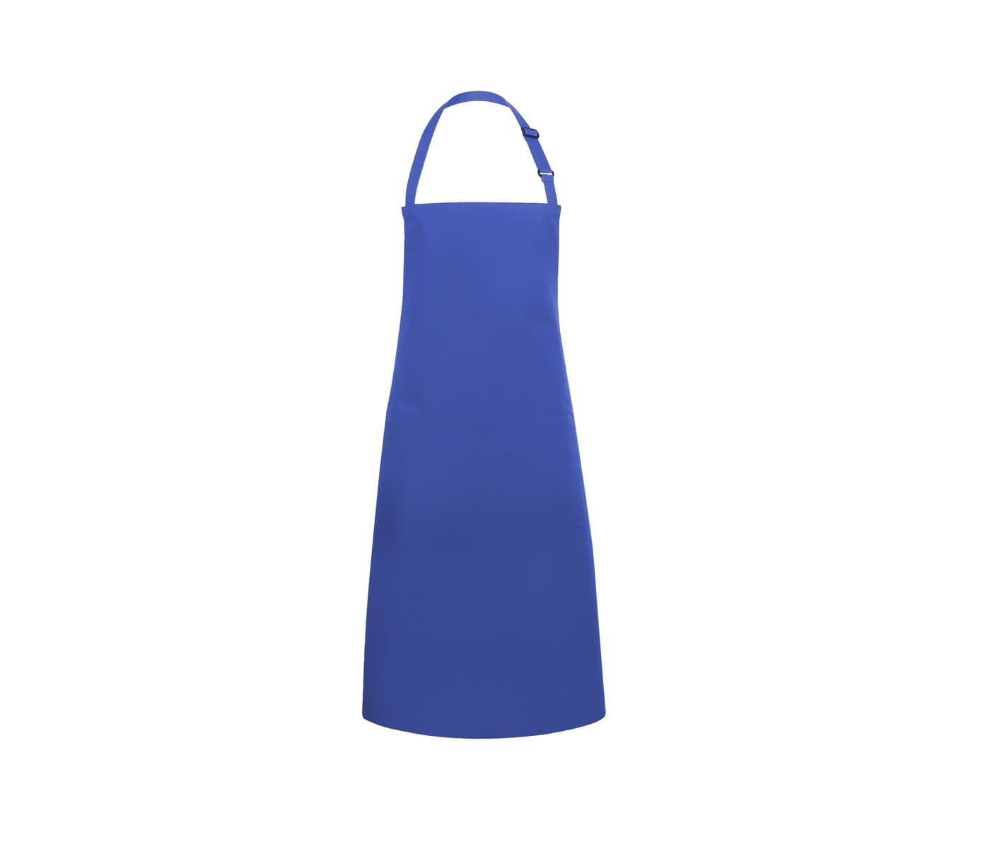 BIB APRON BASIC WITH BUCKLE AND POCKET coloris Bleu