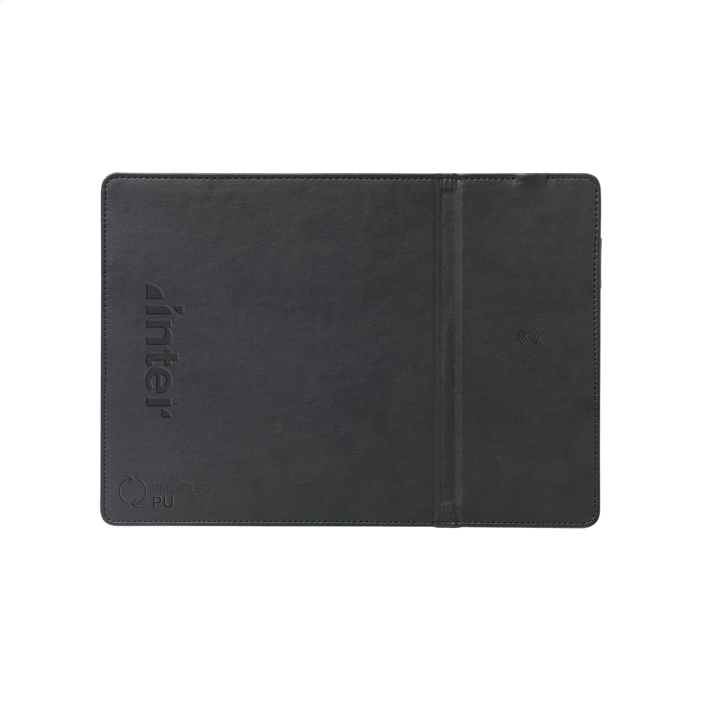 Tapis de souris avec charge sans fil RCS recyclé en situation