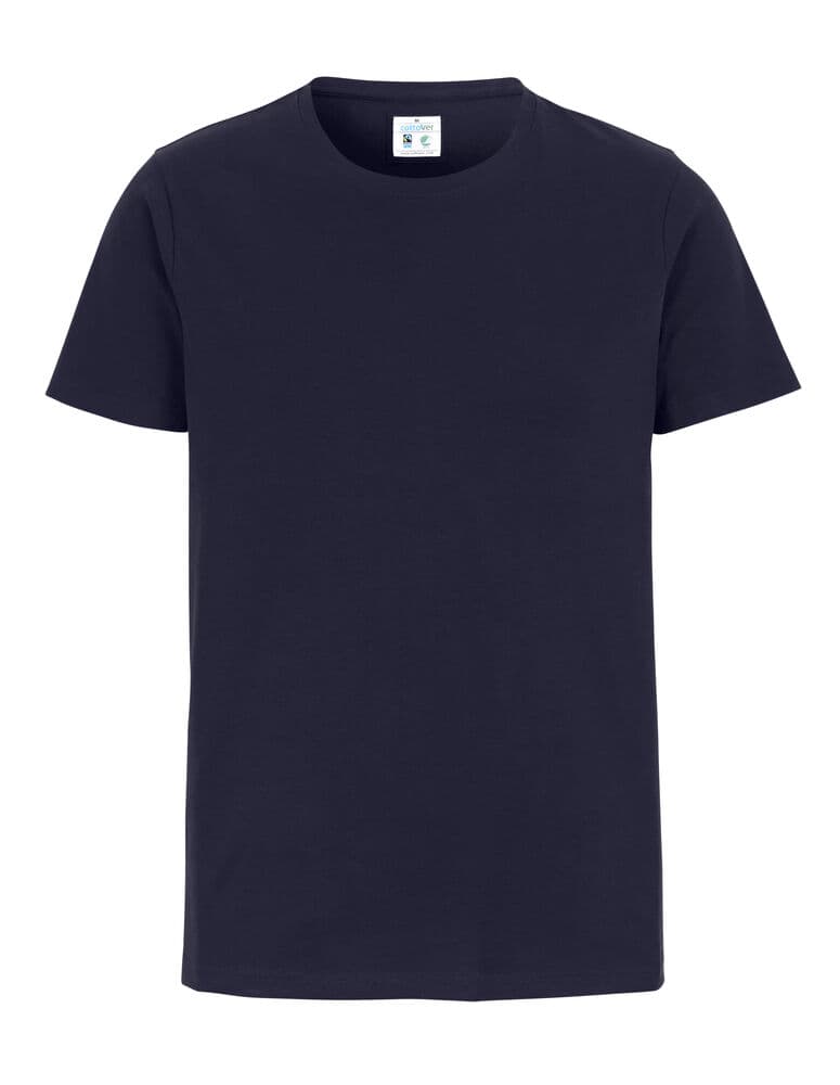 T-SHIRT COL ROND STRETCH HOMME - CERTIFIÉ GOTS coloris Marine