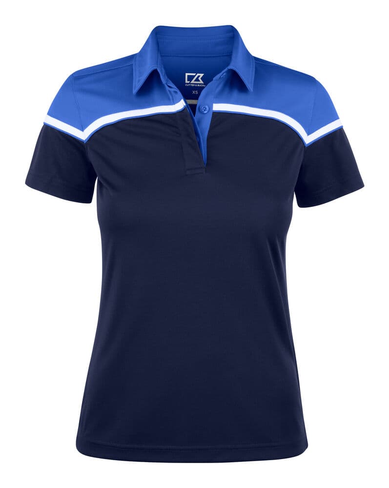 Polo Cutter & Buck Seabeck femme coloris Marine foncé / Bleu roi