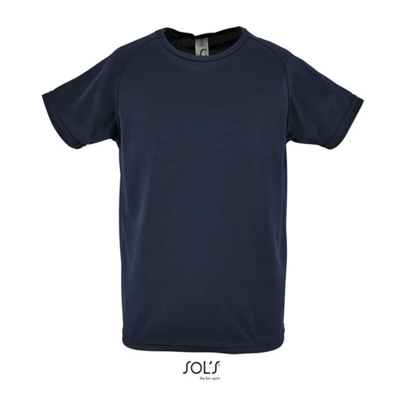 SOL'S SPORTY KIDS - RAGLAN-SLEEVED T-SHIRT coloris Bleu marine