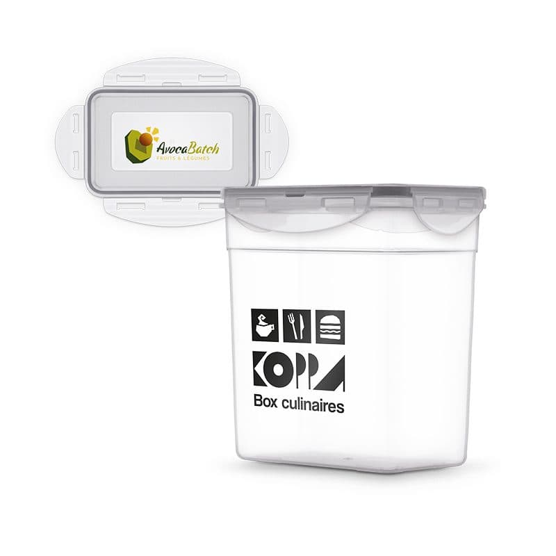BOITE REPAS OU RANGEMENT 1.5 l AVEC COUVERCLE en situation