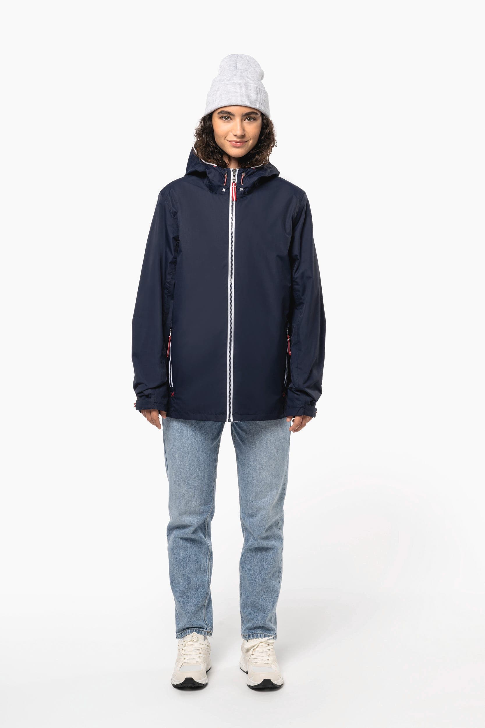 Veste imperméable unisexe en situation