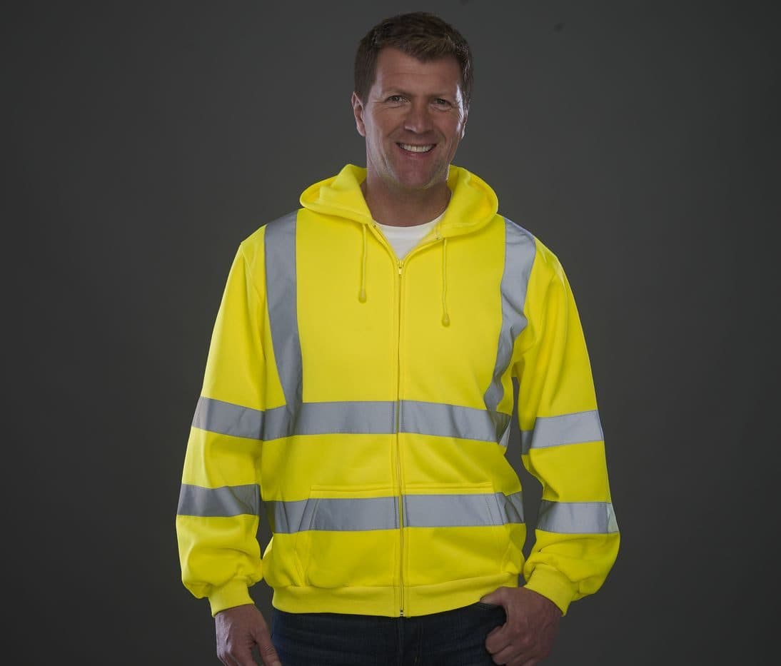 HI-VIS ZIP HOODIE