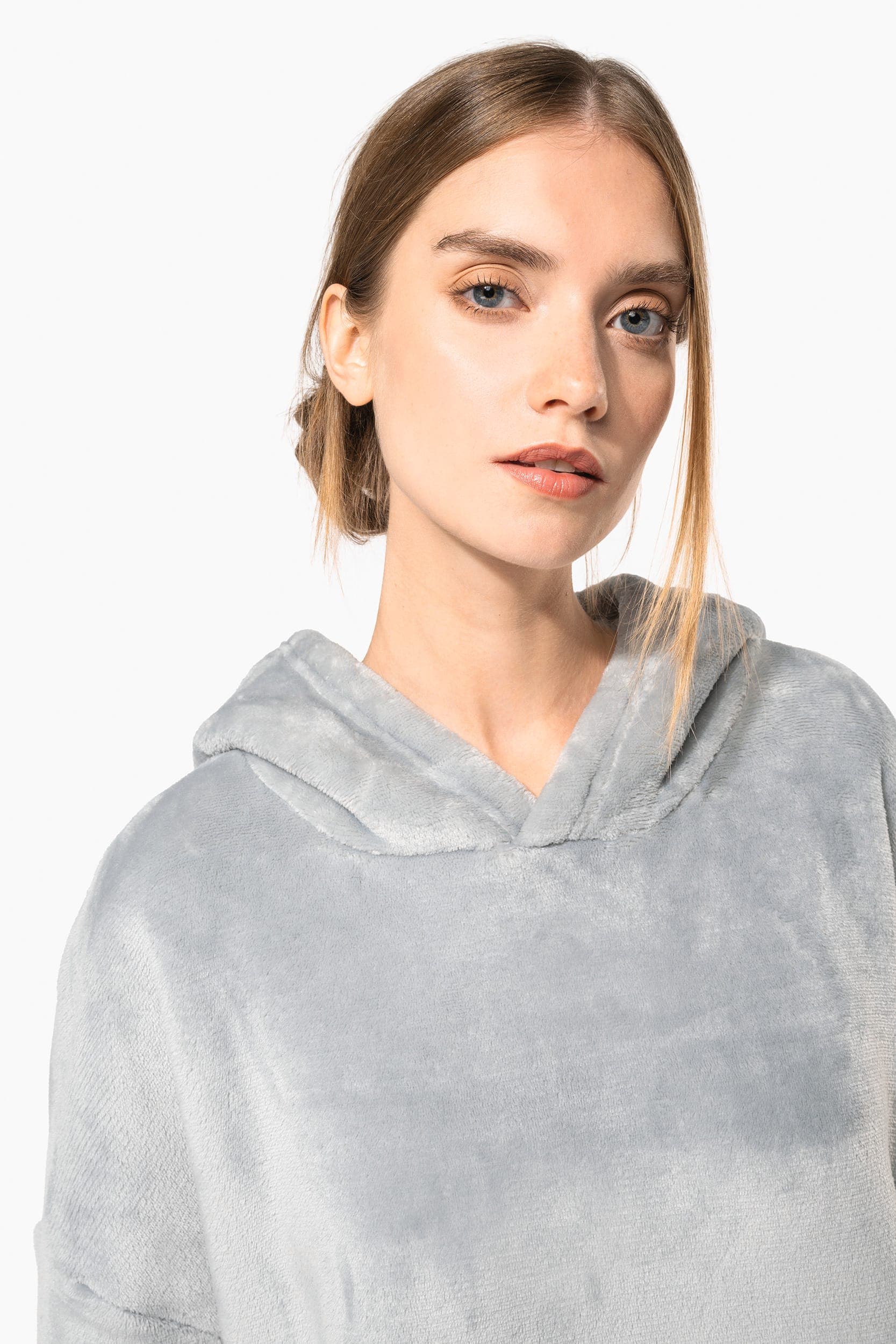 Plaid poncho unisexe en situation