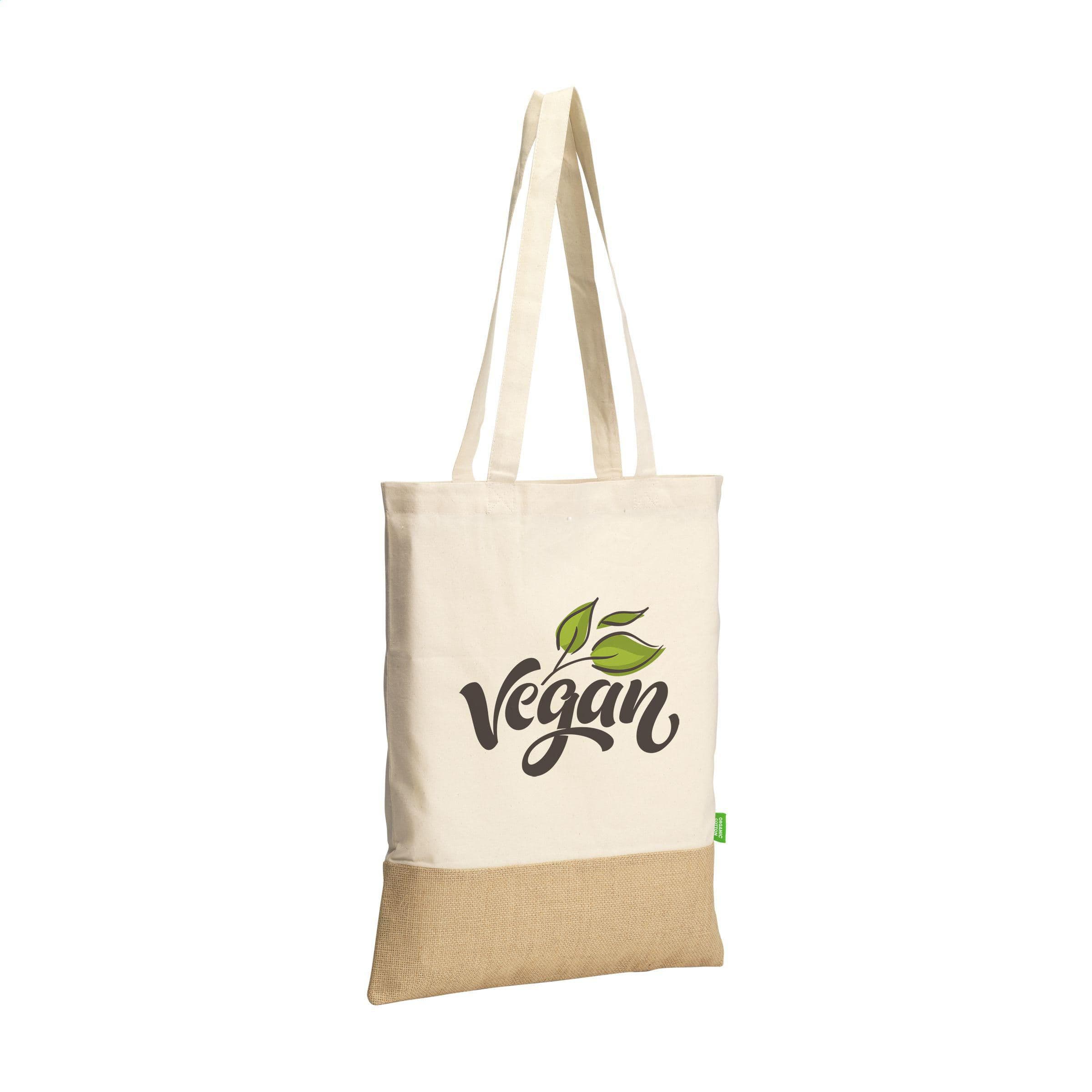 Sac shopping Combi Organic couleur naturelle (160 g/m²) en situation