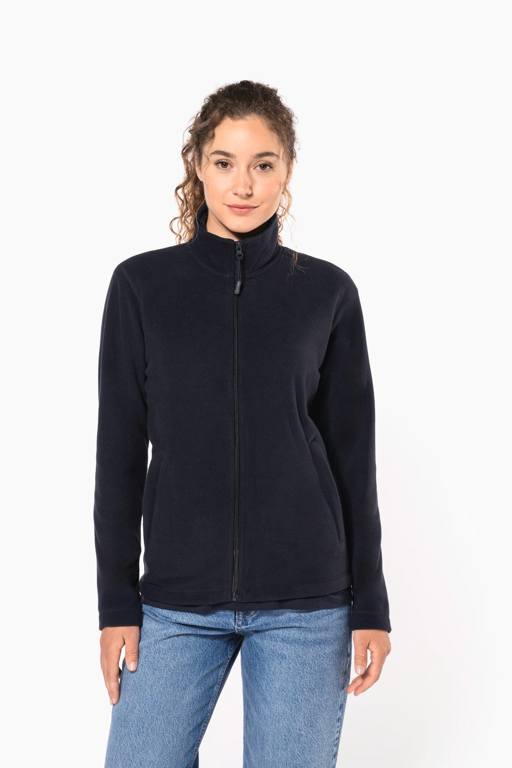 Veste micropolaire zippée unisexe en situation