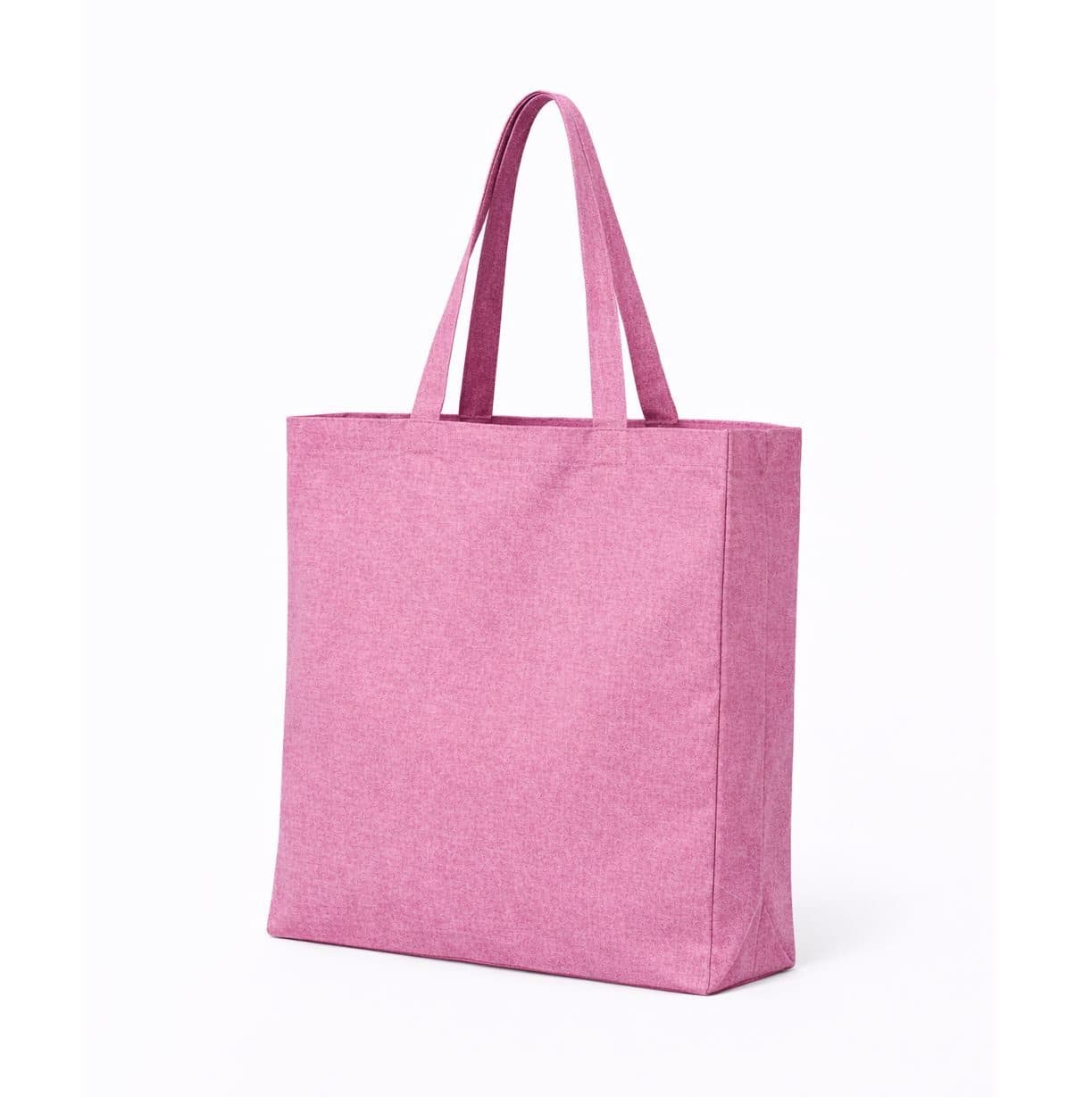 RECYCLED TOTE BAG WITH GUSSET coloris Fuchsia chiné