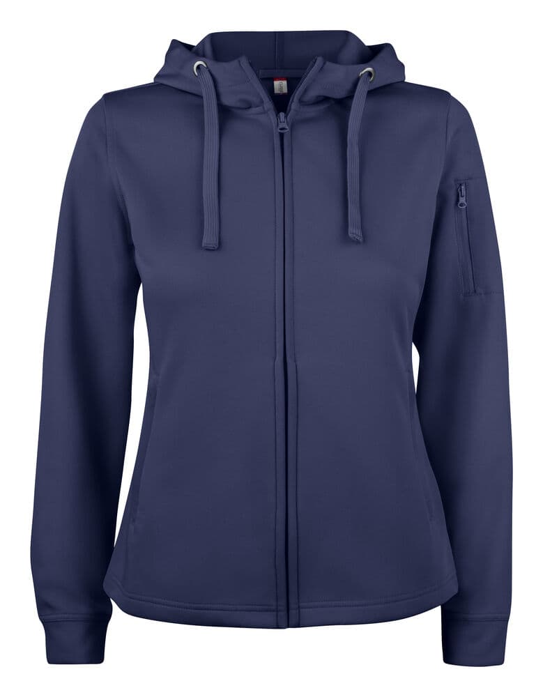 Clique Basic Active Hoody FZ Women coloris Marine foncé