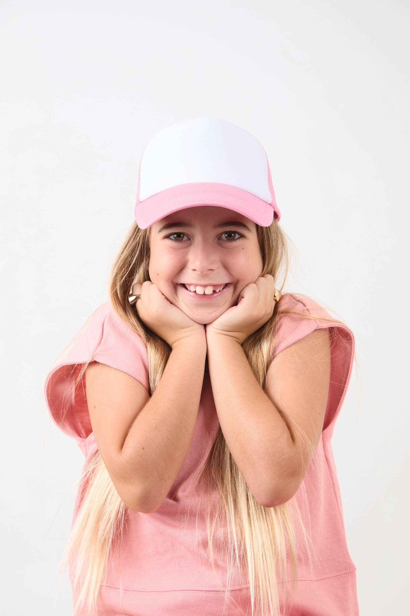 Casquette trucker enfant - 5 panneaux en situation