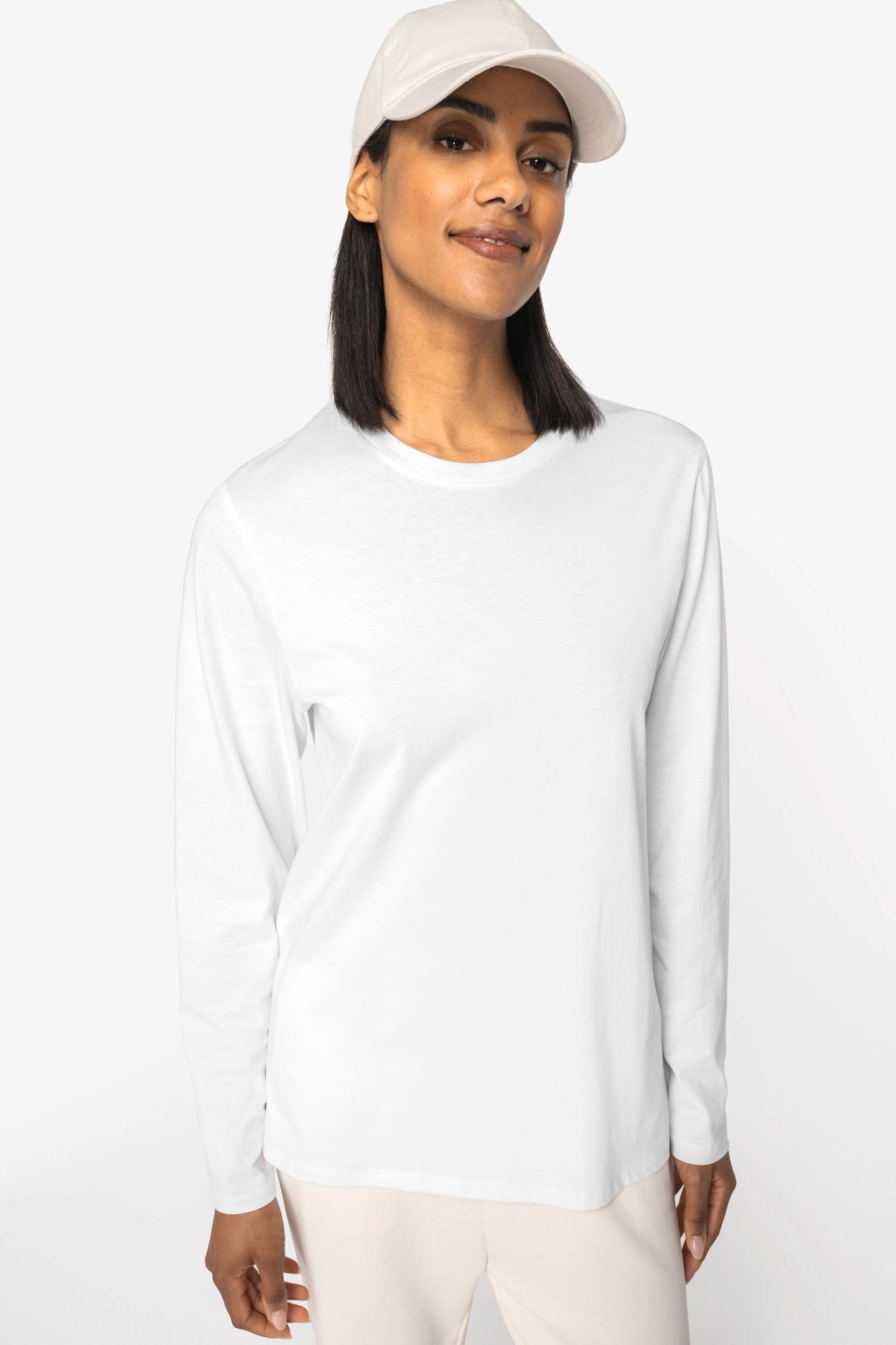 T-shirt écoresponsable manches longues unisexe en situation