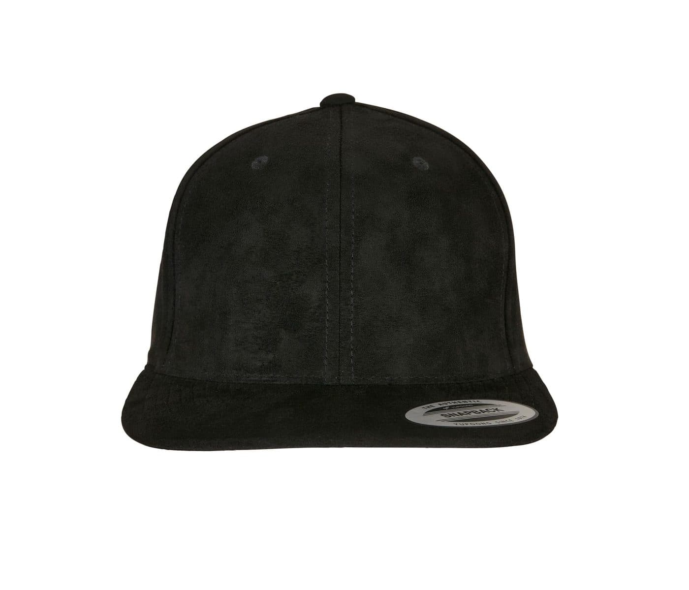 SUEDE LEATHER SNAPBACK coloris Noir