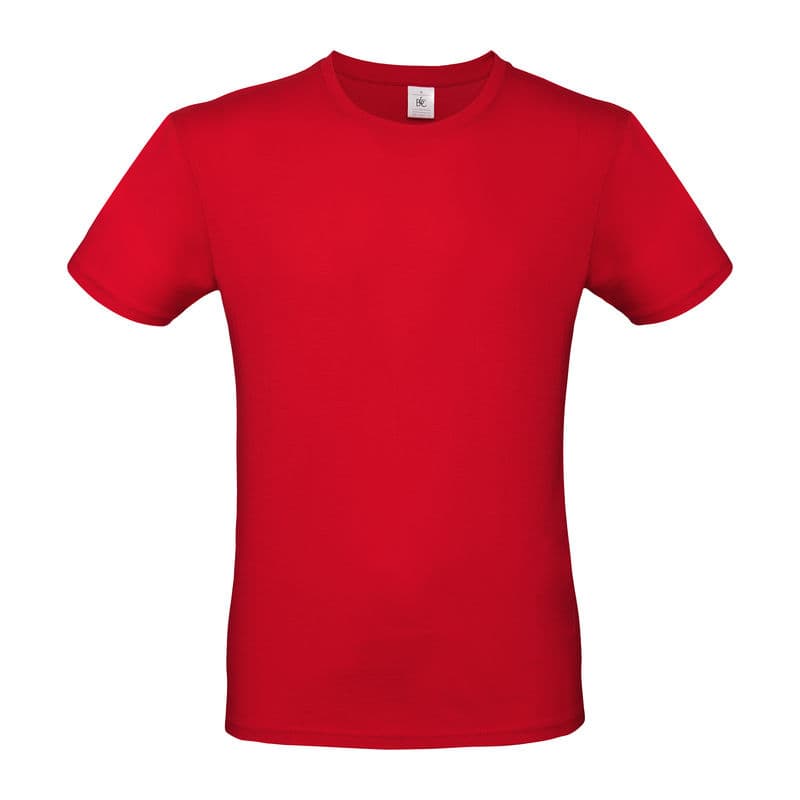 B&C #E150 UNISEX T-SHIRT coloris Rouge