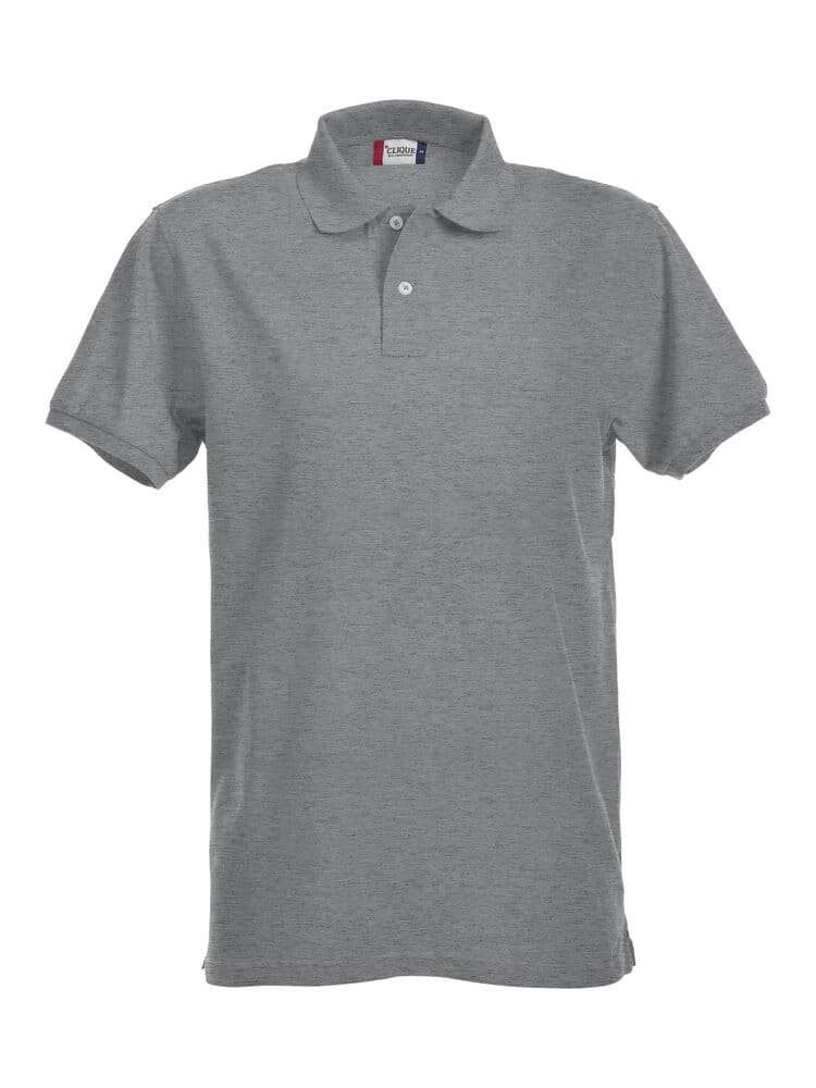 Clique Stretch Premium Polo coloris Gris chiné