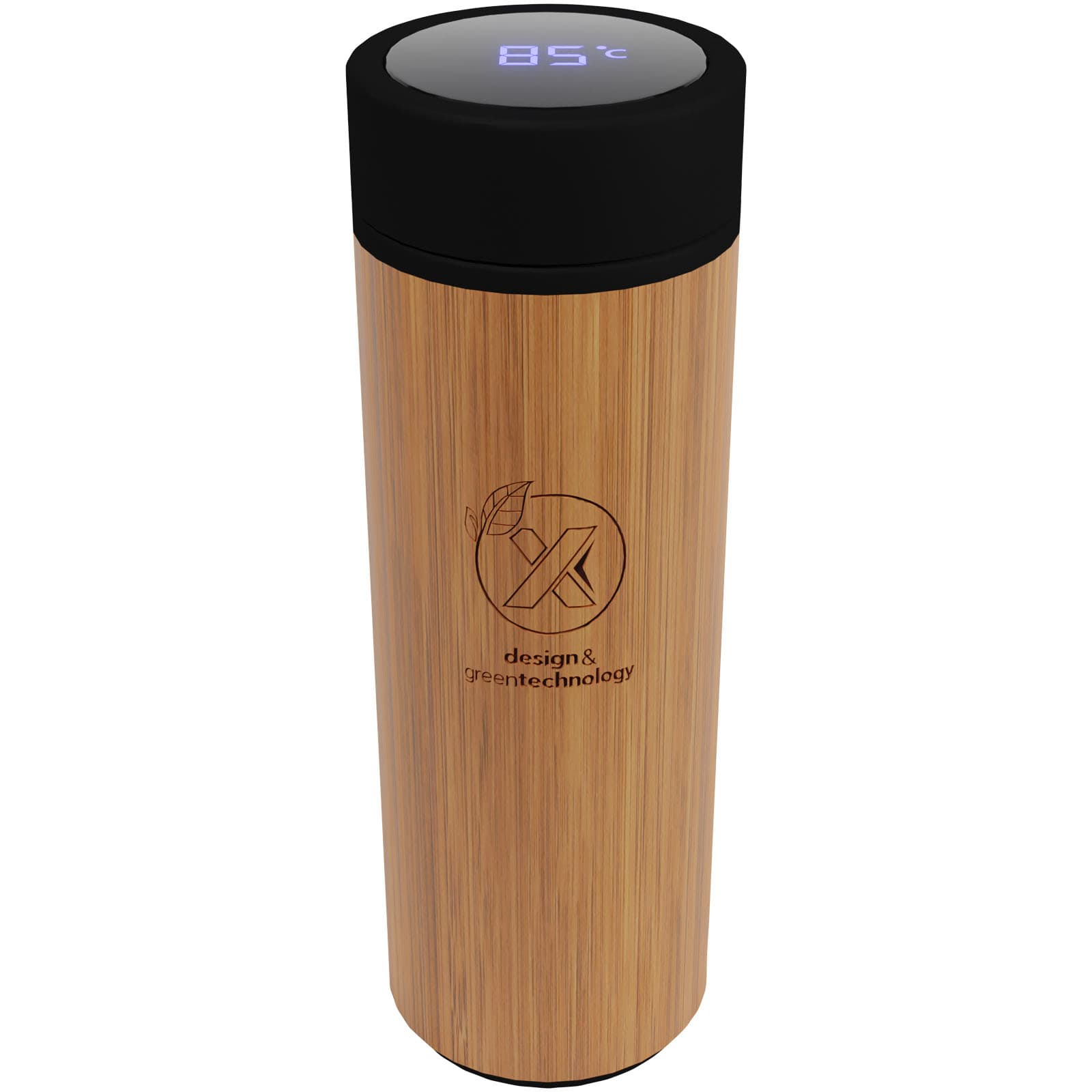 Bouteille intelligente en bambou SCX.design D11 500 ml