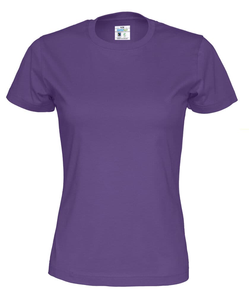T-SHIRT FEMME - CERTIFIÉ GOTS coloris Violet