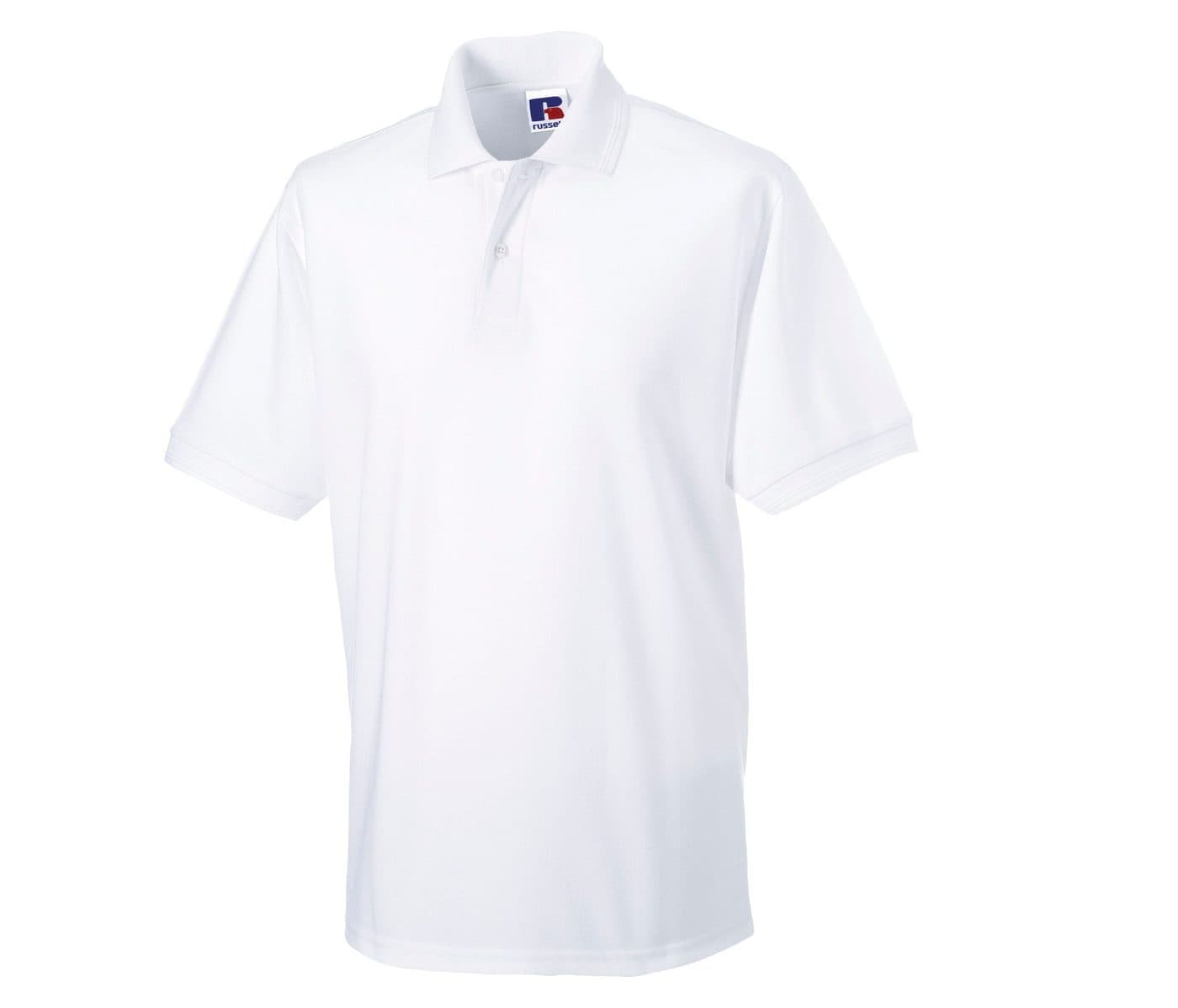 HARDWEARING POLYCOTTON POLO coloris Blanc