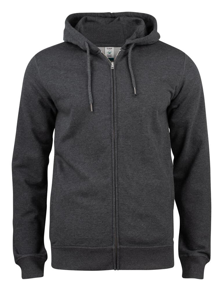 Clique Premium OC Hoody FZ coloris Anthracite chiné