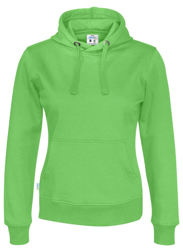 HOODIE FEMME - CERTIFIÉ GOTS coloris Vert