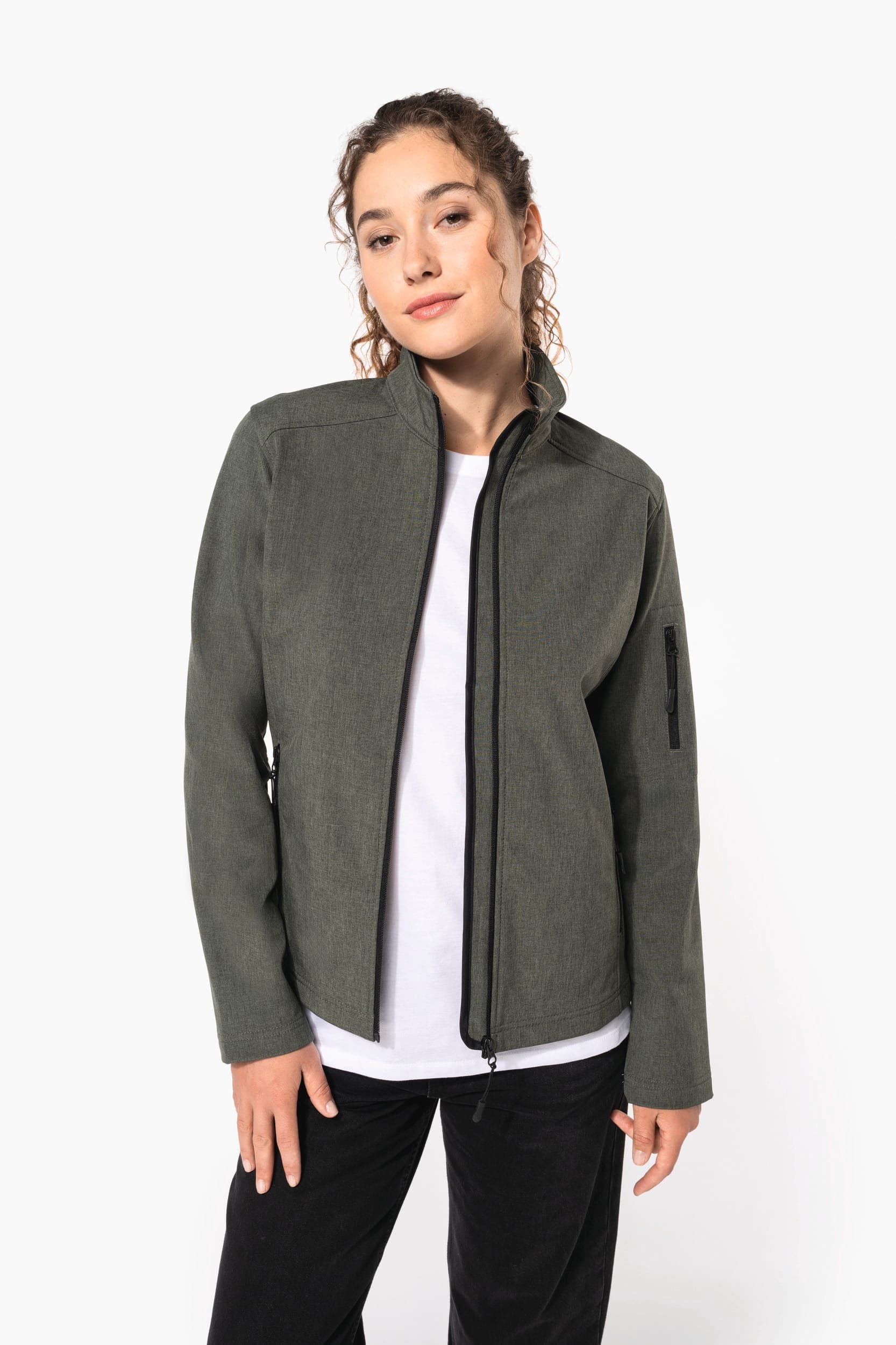 Veste softshell femme en situation