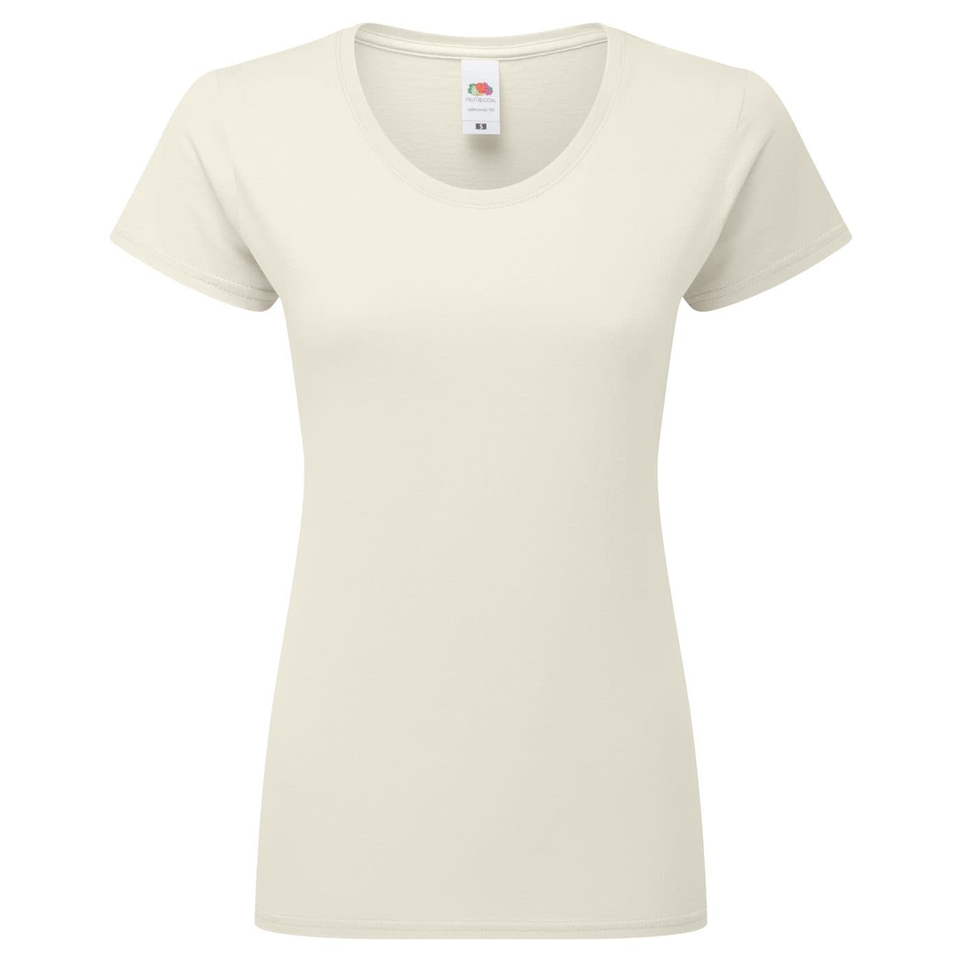 LADIES ICONIC 195 RINGSPUN PREMIUM T coloris Naturel