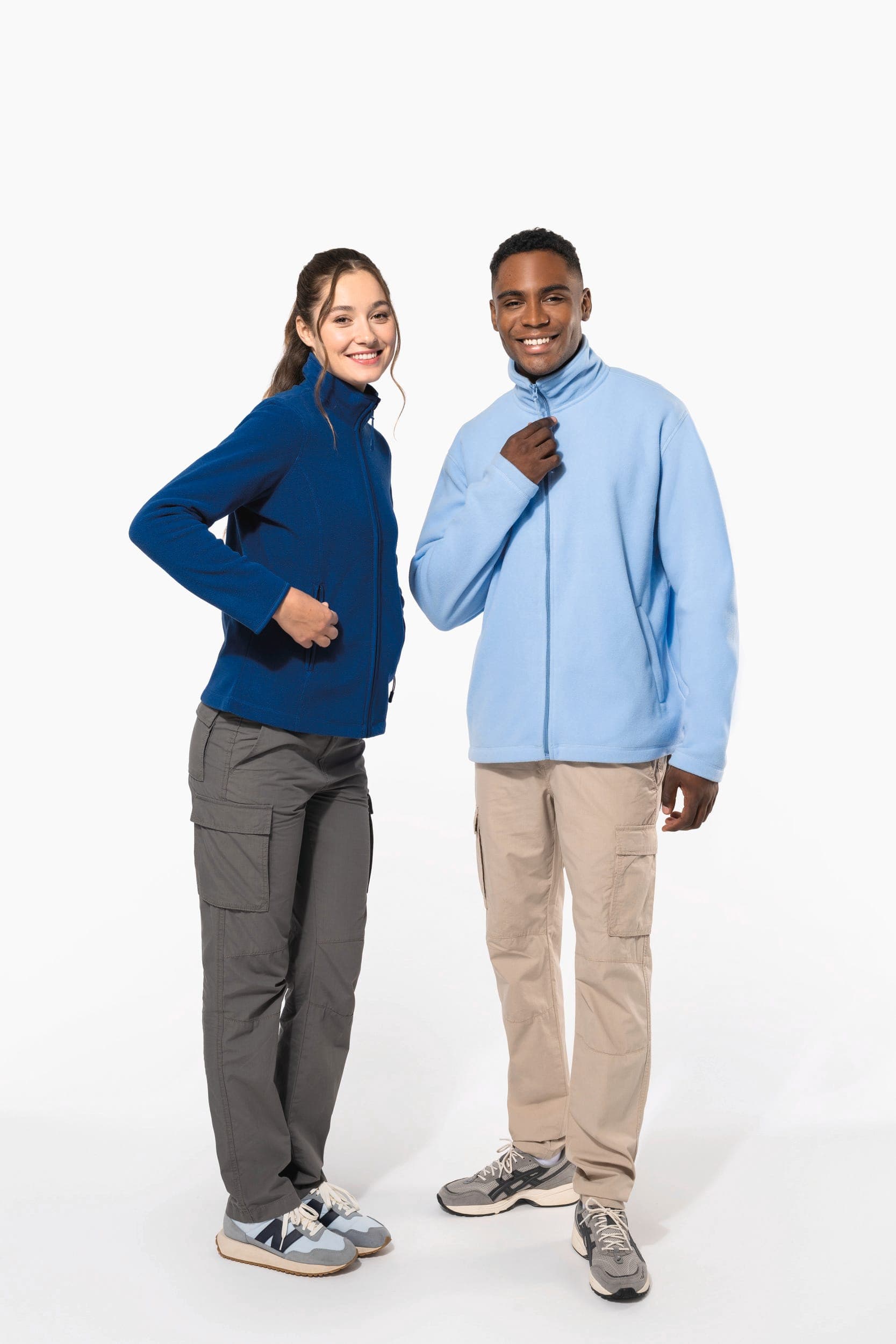 Veste micropolaire zippée femme en situation