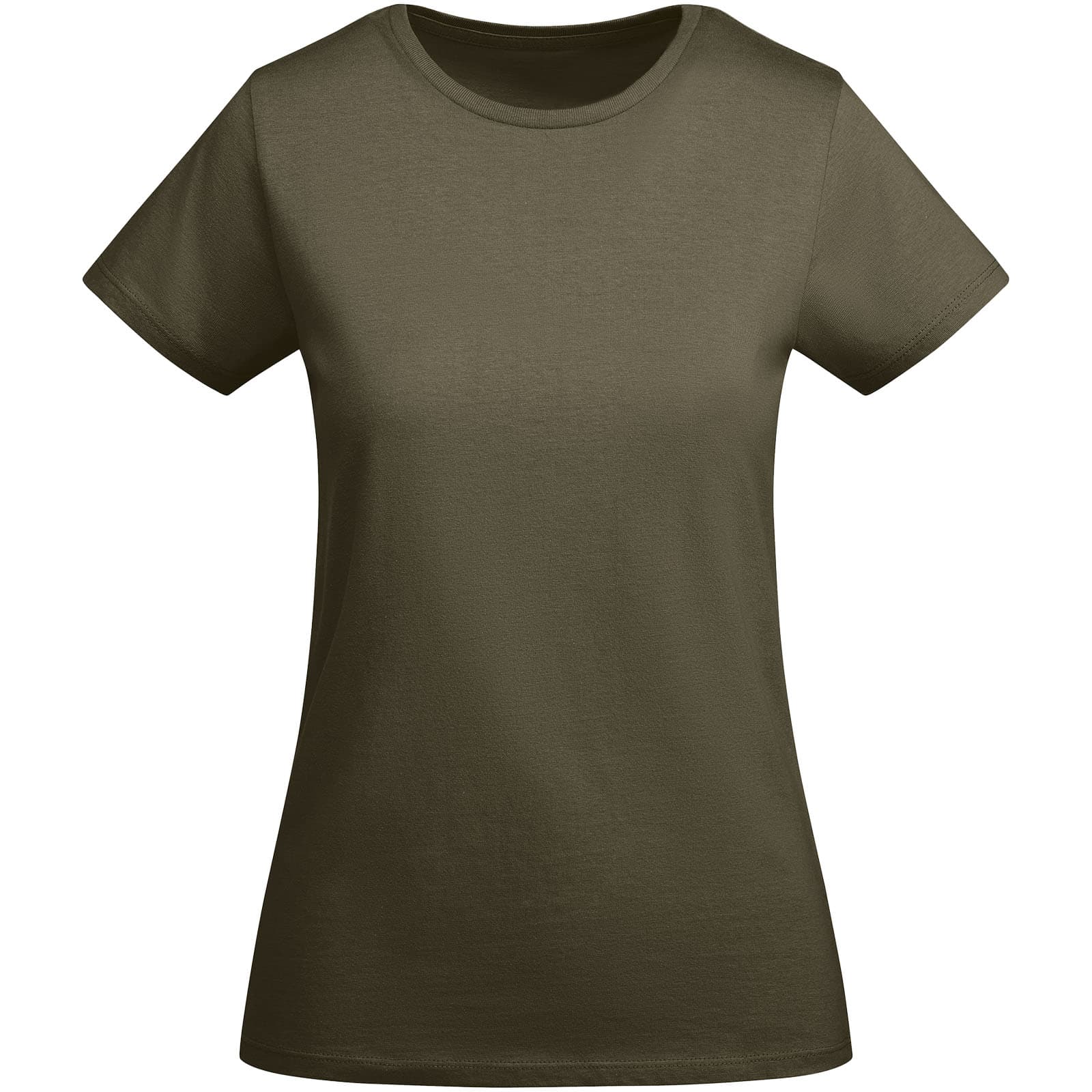 T-shirt de 175 g/m² Breda en coton organique à manches courtes pour femme coloris Vert militaire