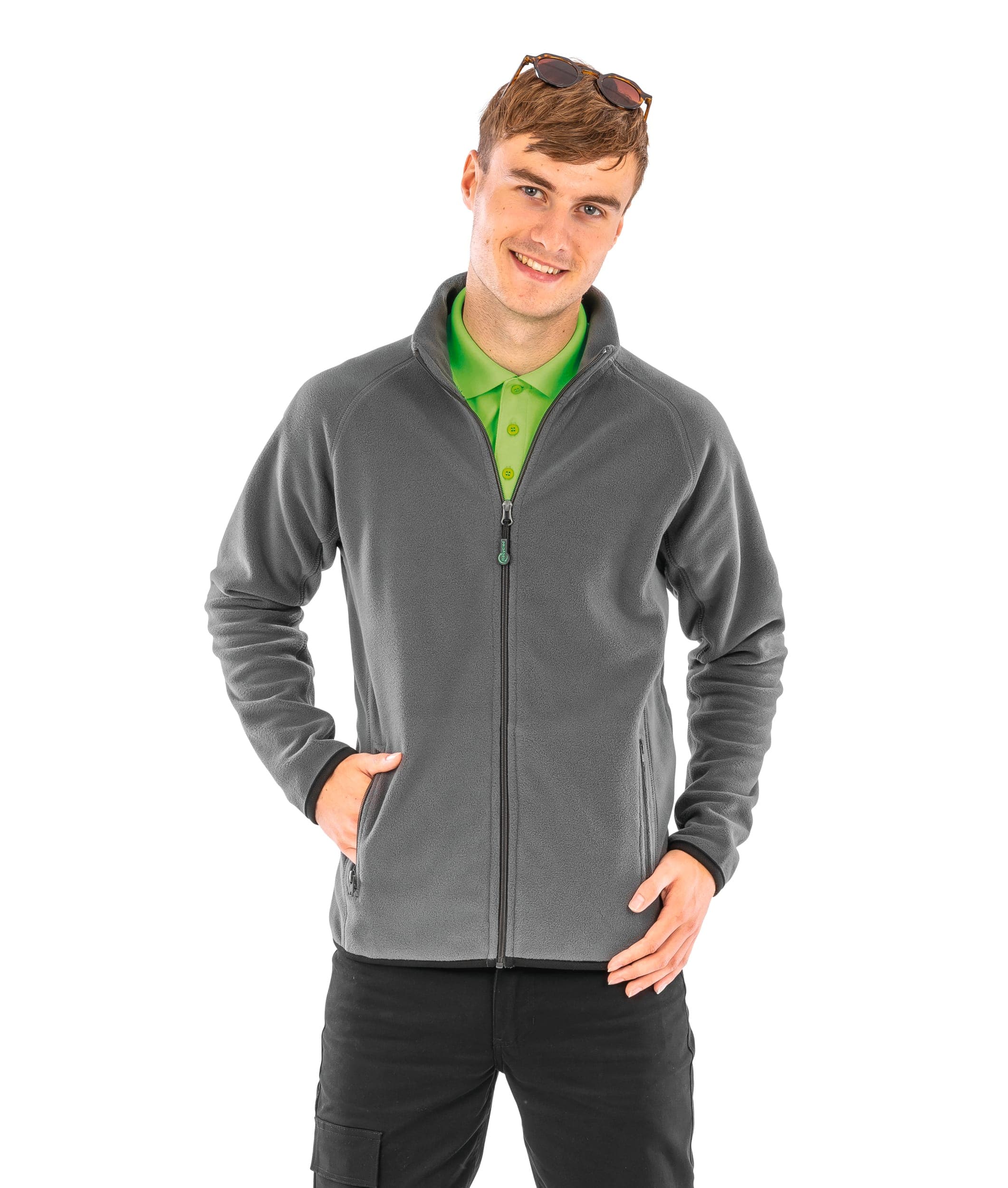 Veste polarthermique en polaire recyclée en situation