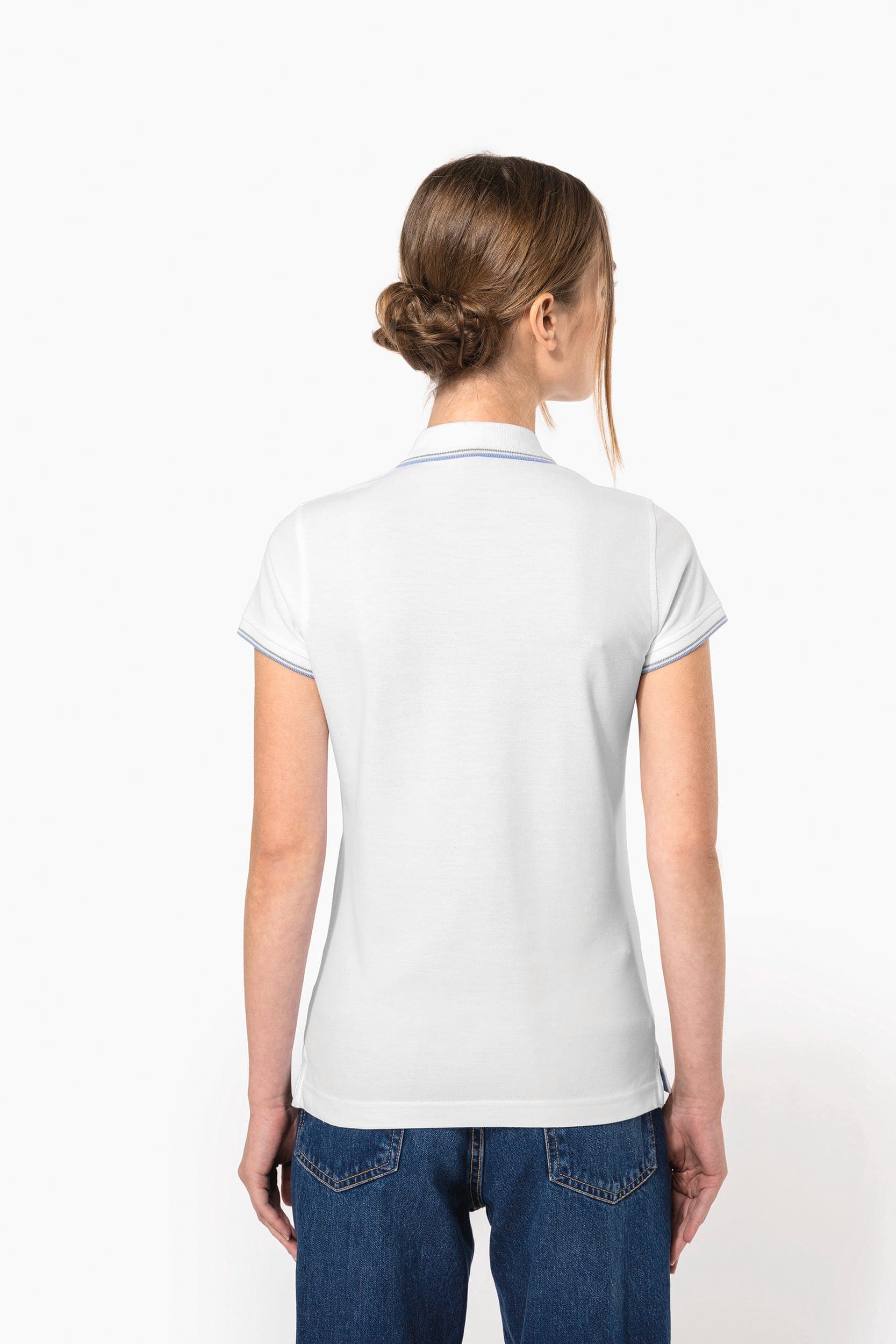 Polo manches courtes femme en situation