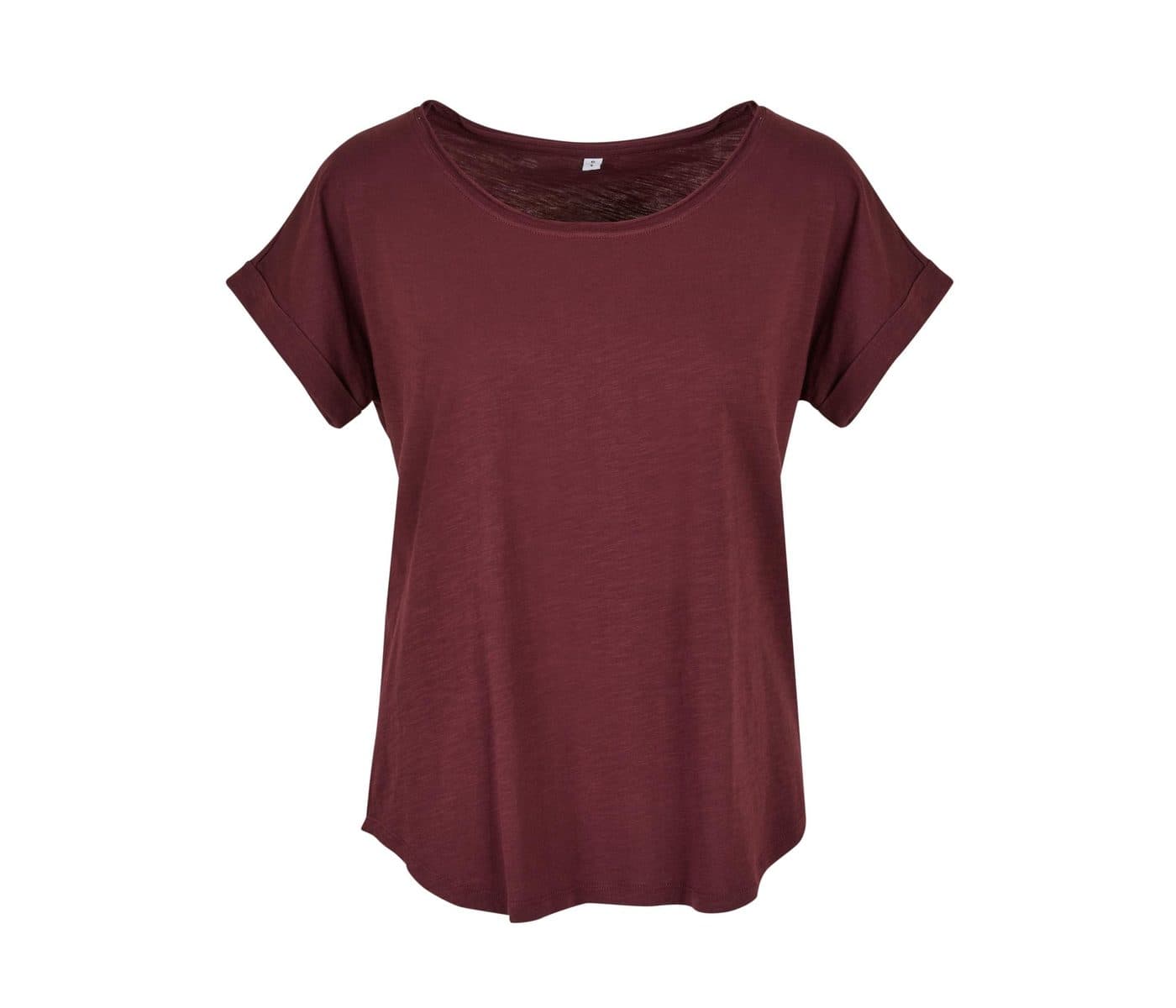 LADIES LONG SLUB TEE coloris Cerise