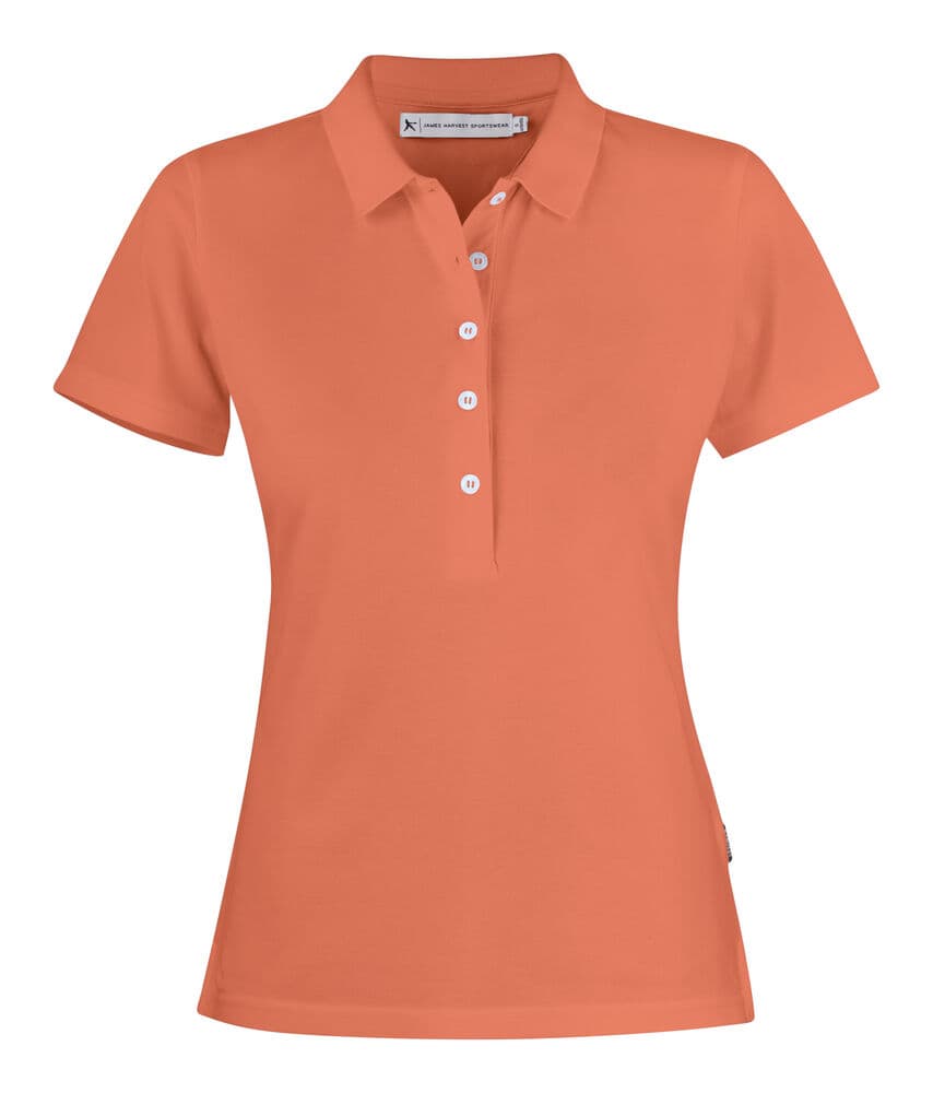 Polo Piqué Sunset Femme coloris Orange vintage