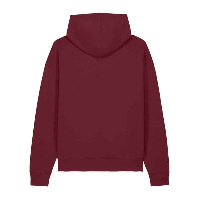 The iconic mid-light relaxed hoodie sweatshirt coloris Bordeaux