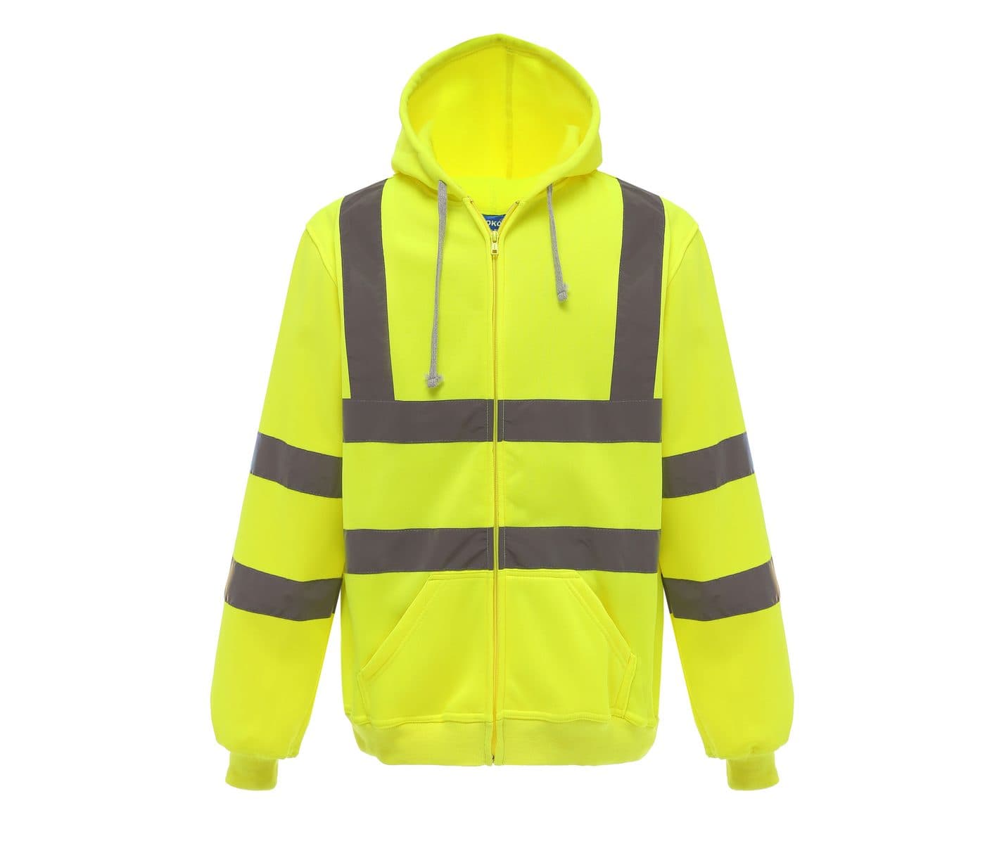 HI-VIS ZIP HOODIE coloris Jaune haute visibilité