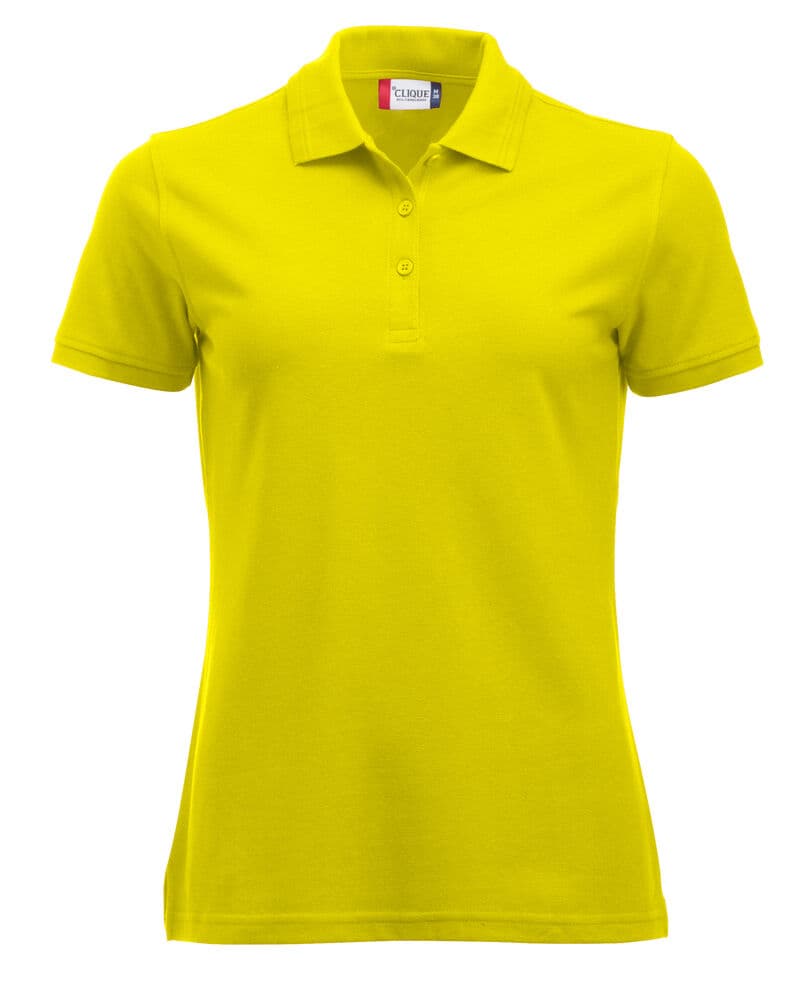 Clique Manhattan Women Polo coloris Jaune haute visibilité