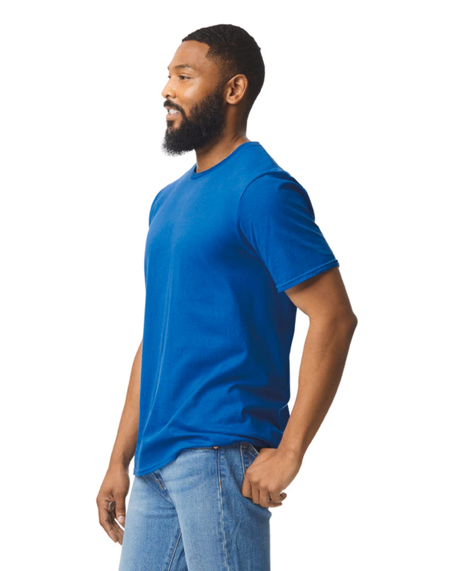 T-shirt homme col rond Softstyle en situation