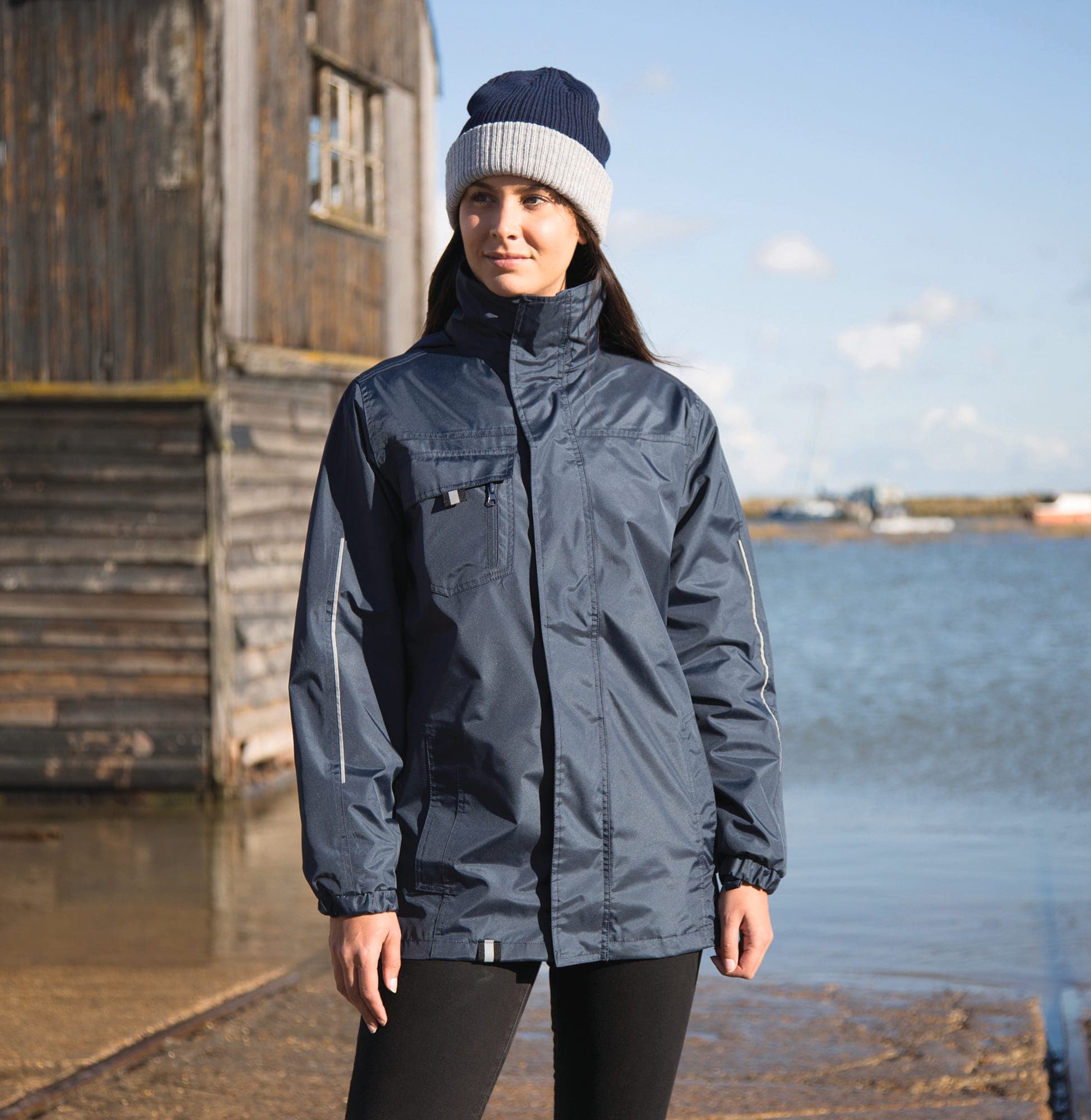 Veste softshell 3 en 1 en situation